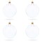 Set of 4 Clear Glass Ball Christmas Ornaments DIY Craft 4 Inches